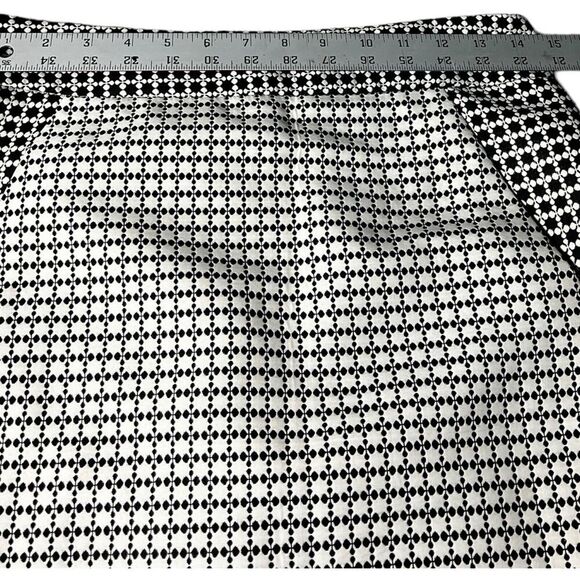 Banana Republic Lined Black White Houndstooth Pencil Straight Mini Skirt Size 4 - Picture 6 of 8
